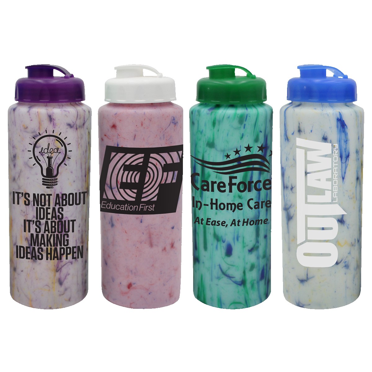 Picture of 32 Oz. Confetti Sports Bottle w/Flip Top Cap
