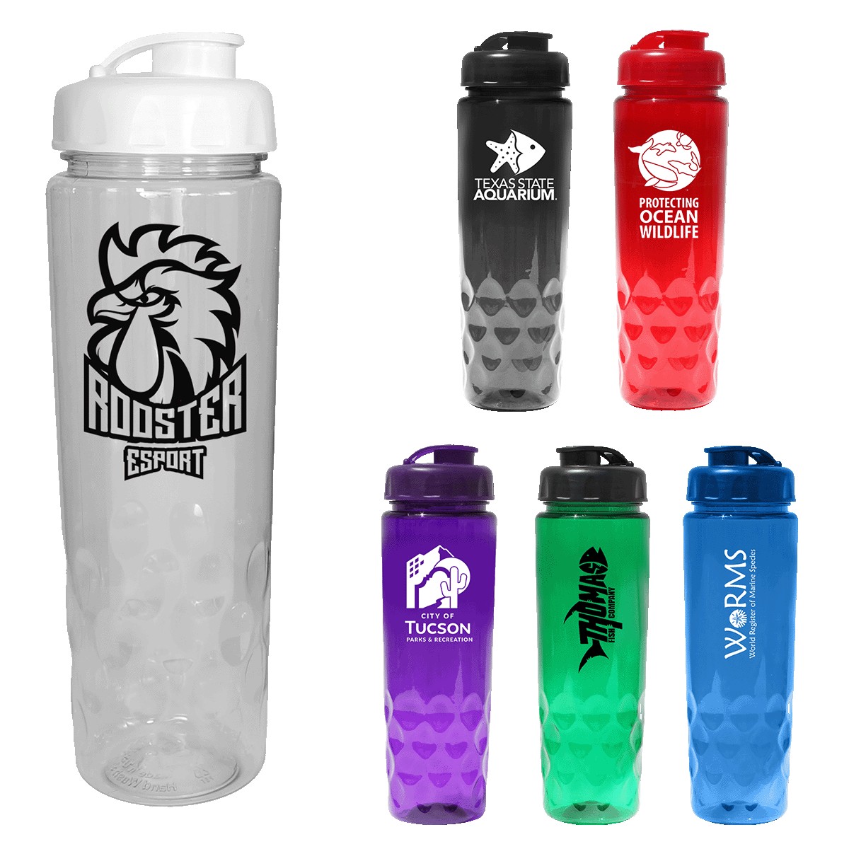 Picture of 24 oz. Oceanworks Bottle with Flip Top Cap