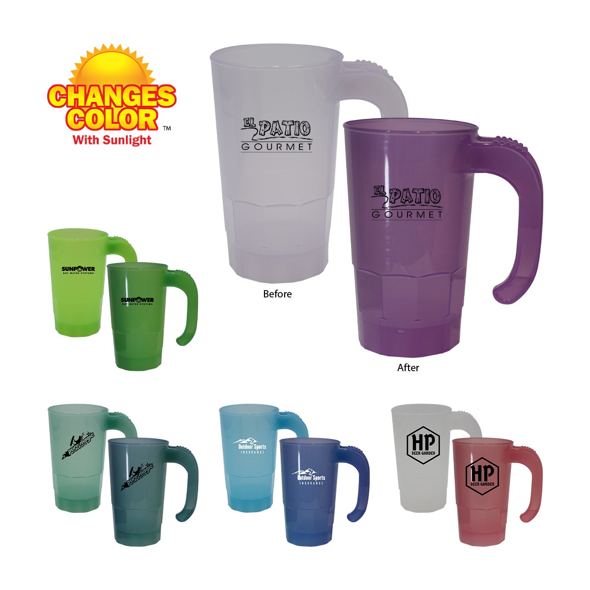 Picture of Sun Fun 20 oz. Stackable Beer Stein