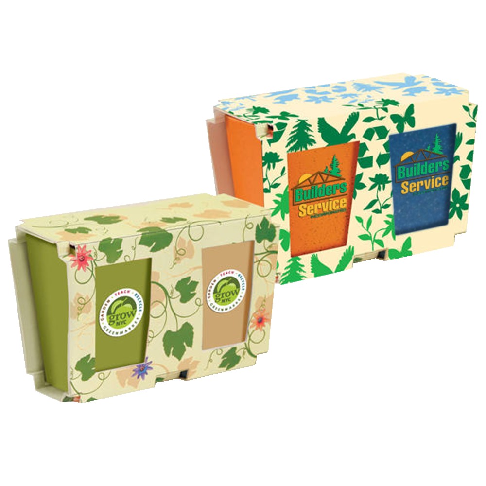 Picture of 2 Pack Promo Planter w/Seeds (Full Color Digital)