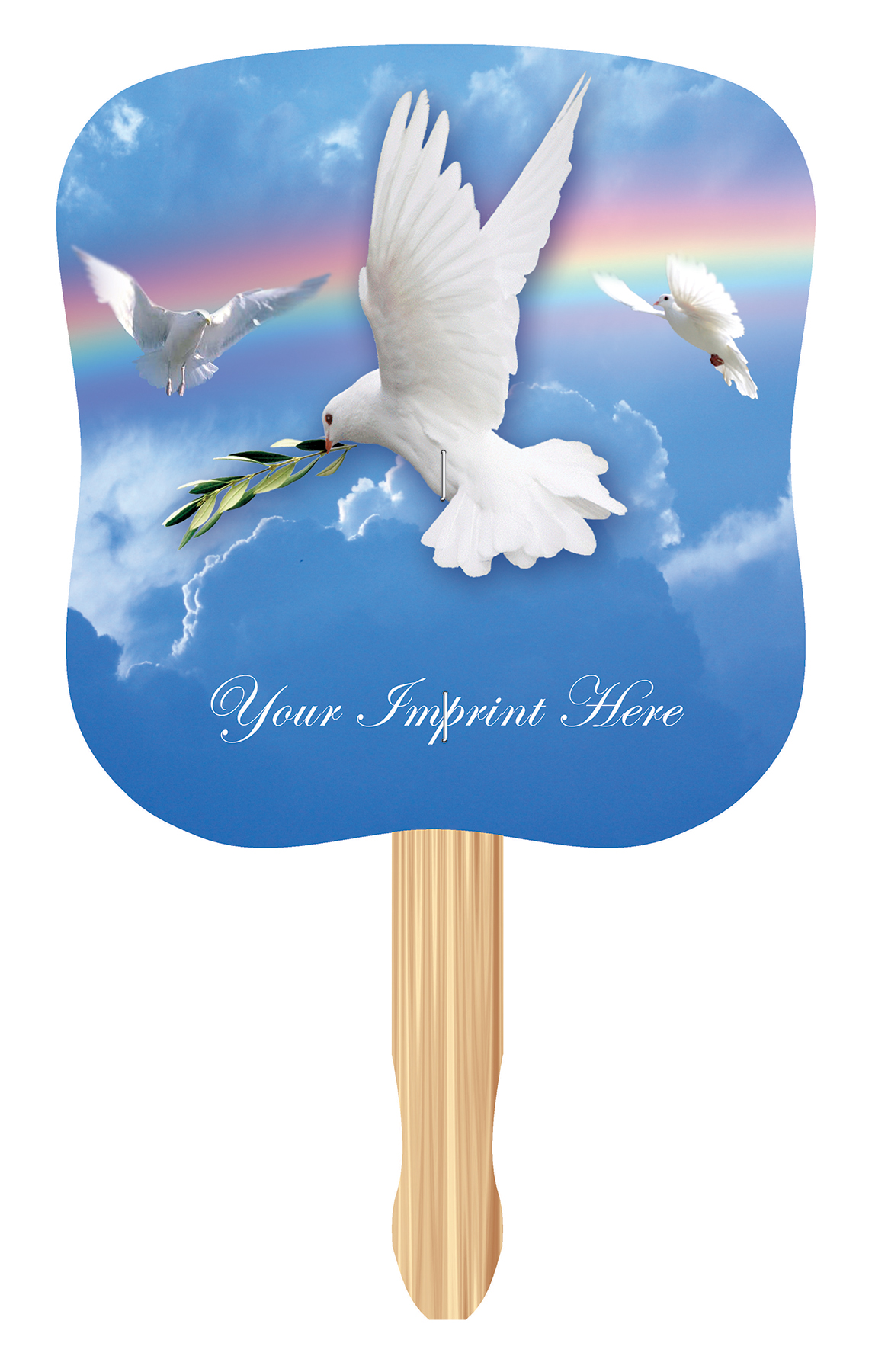 Picture of Inspirational Full Color Digital Stock Hand Fan