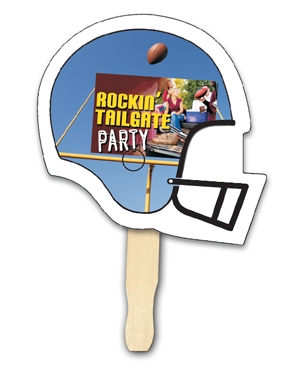 Picture of Custom Full Color Digital Stock Football Helmet Hand Fan