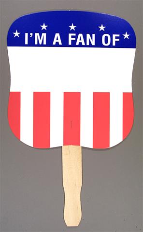 Picture of Patriotic Hand Fan, Full Color Digital
