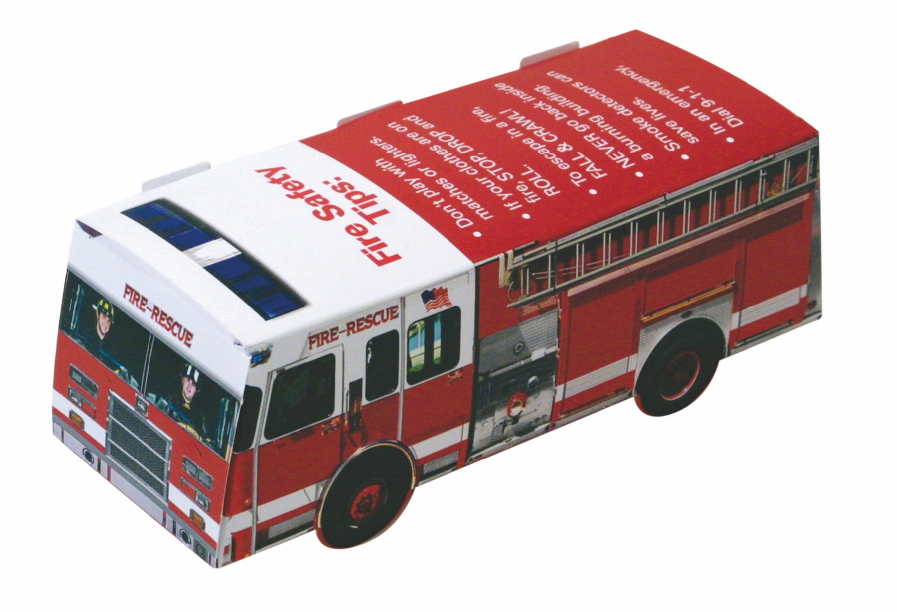 Picture of Foldable Die-Cut Fire Truck (Full Color Digital)
