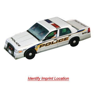 Picture of Foldable Die-Cut Police Car (Full Color Digital)