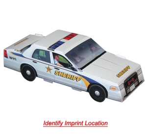 Picture of Foldable Die-Cut Sheriff Car (Full Color Digital)