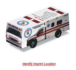 Picture of Foldable Die-Cut Ambulance (Full Color Digital)