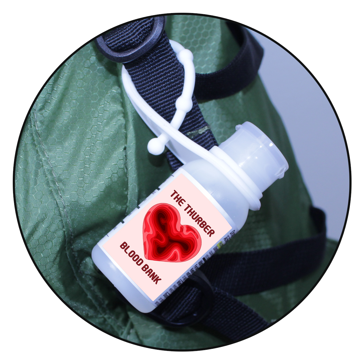 Picture of 1 Oz. Full Color Digital Gel Sanitizer w/Lanyard