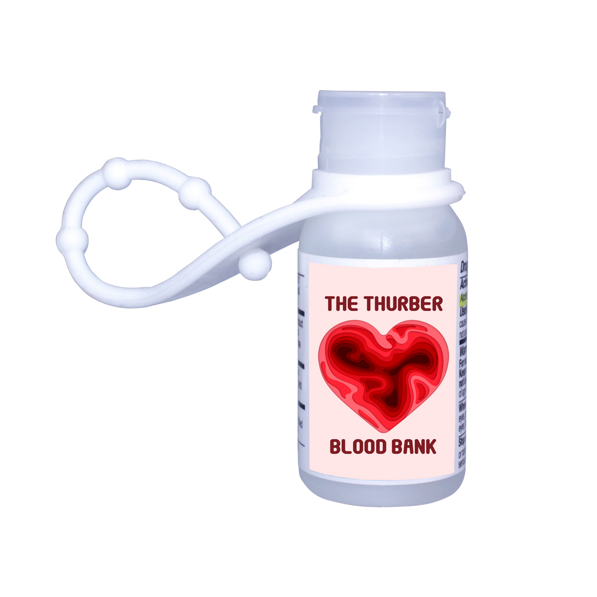 Picture of 1 Oz. Full Color Digital Gel Sanitizer w/Lanyard