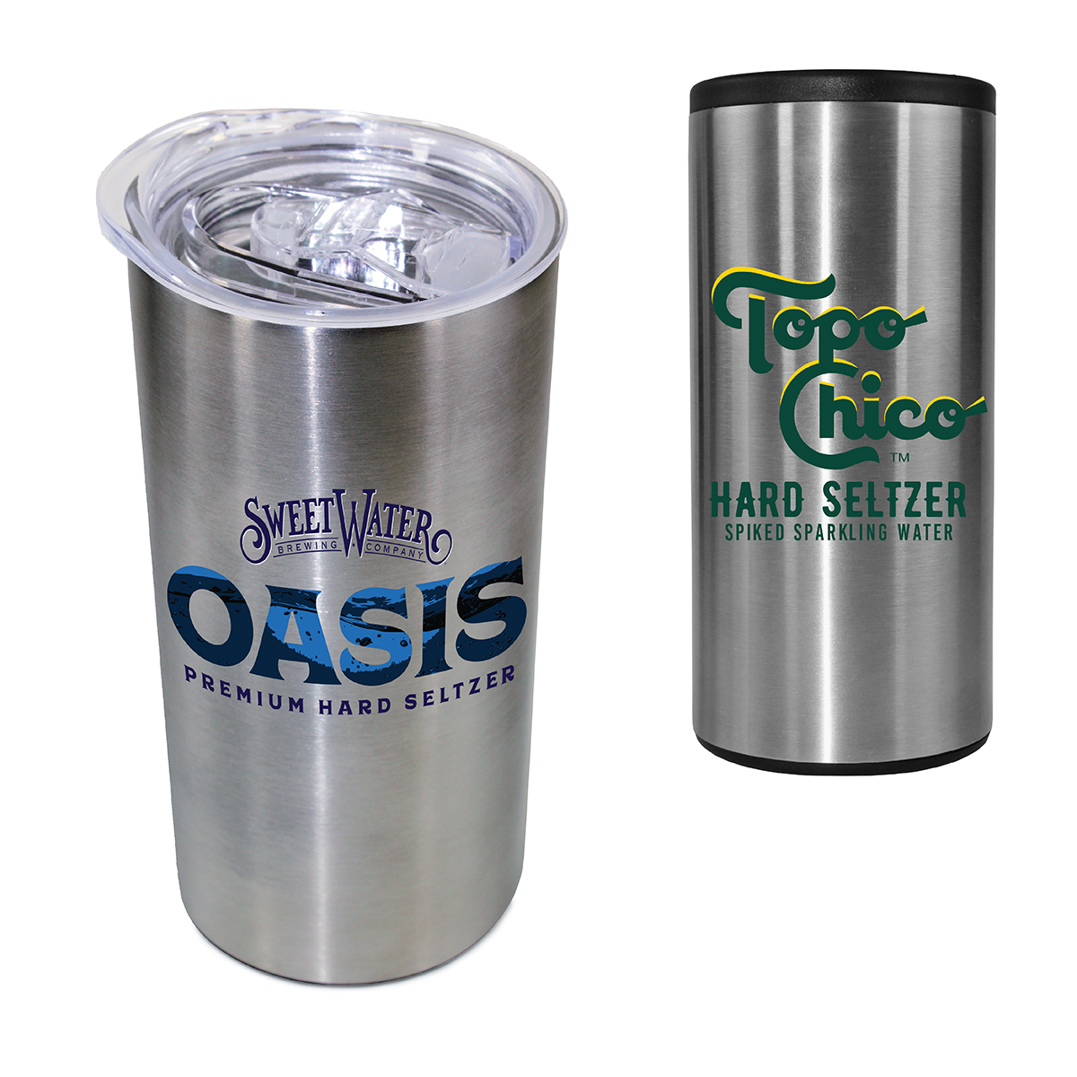 Picture of 12 oz. Stainless Slim Tumbler/Can Cooler, Full Color Digital