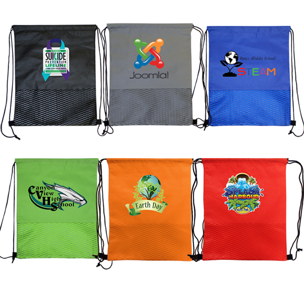 Picture of Wave NW Drawstring Backpack (Full Color Digital)