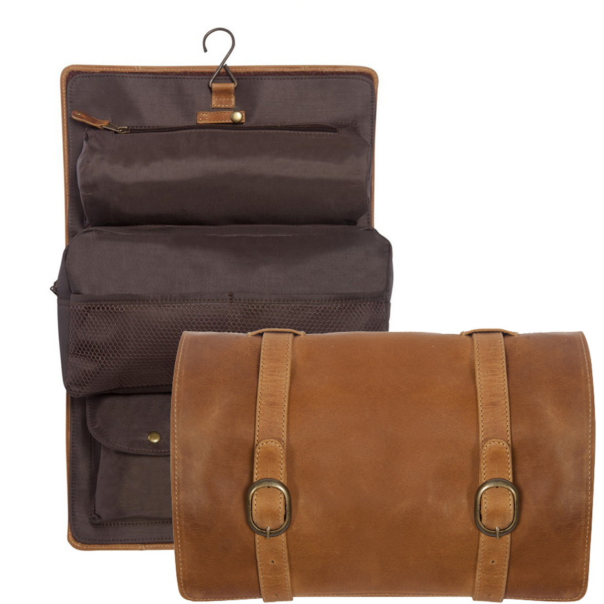 Picture of Buffalo Mountain Leather Travel Kit Bag