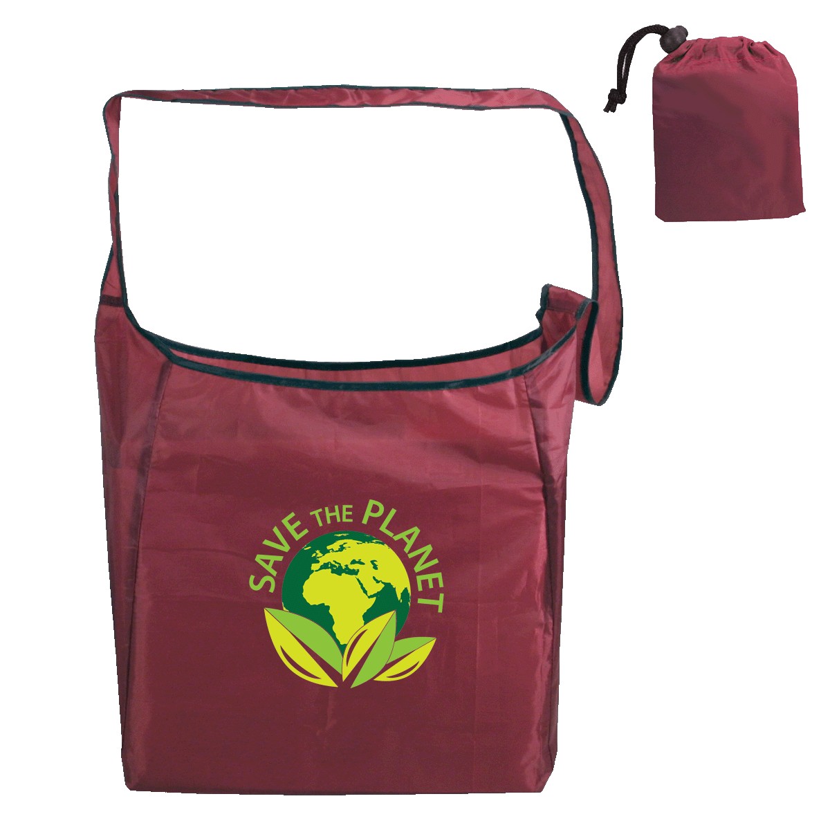 Picture of RPET Fold Away Sling Bag (Full Color Digital)