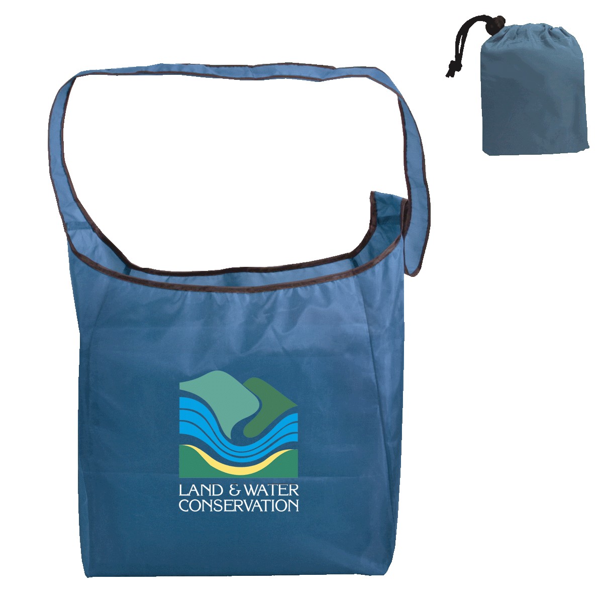 Picture of RPET Fold Away Sling Bag (Full Color Digital)