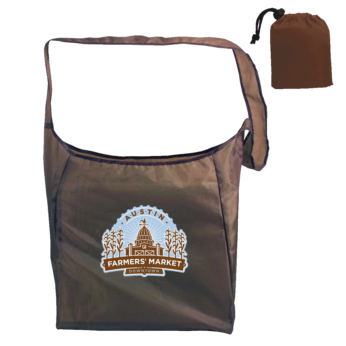 Picture of RPET Fold Away Sling Bag (Full Color Digital)