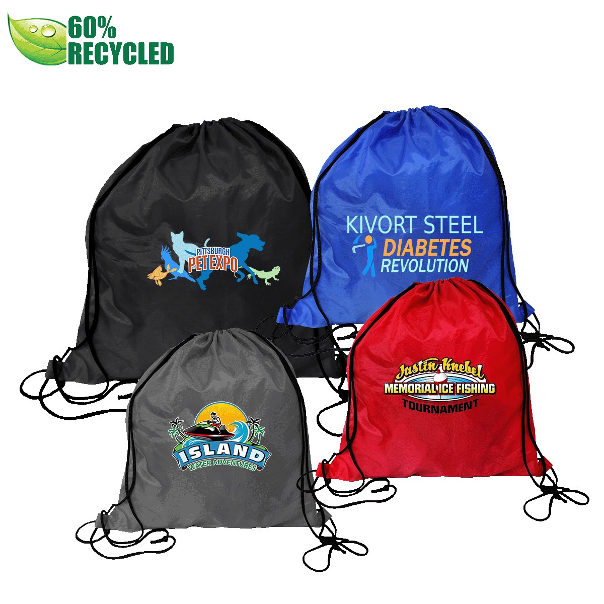 Picture of RPET Drawstring Backpack (Full Color Digital)