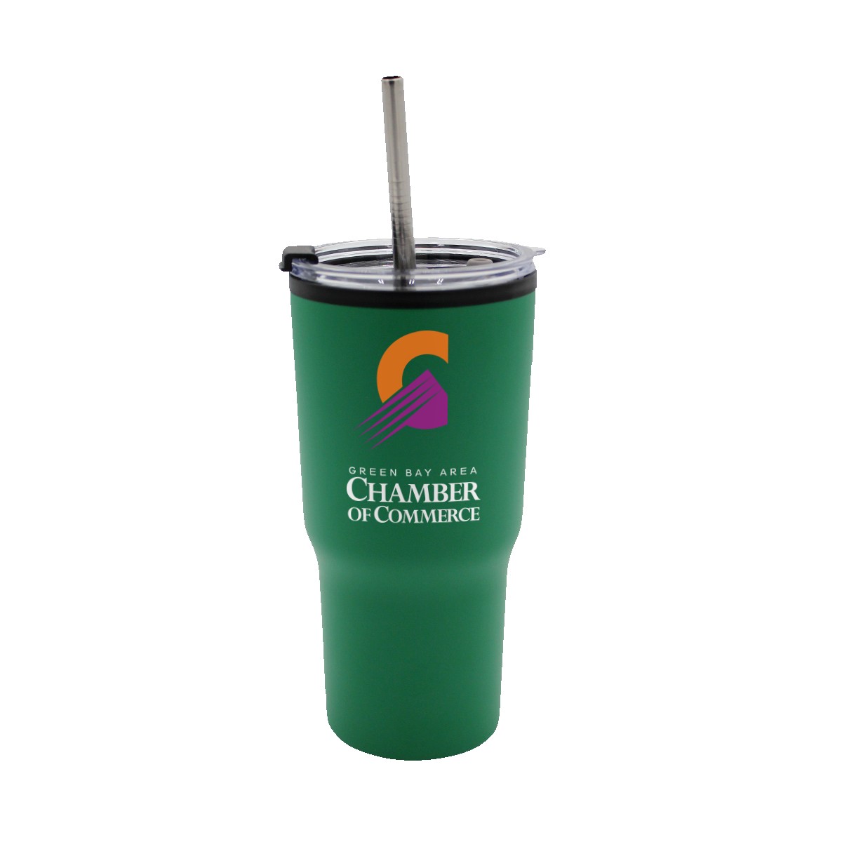 Picture of 20 oz. Ares Recycled Tumbler with Stainless Straw Lid, Full Color Digital