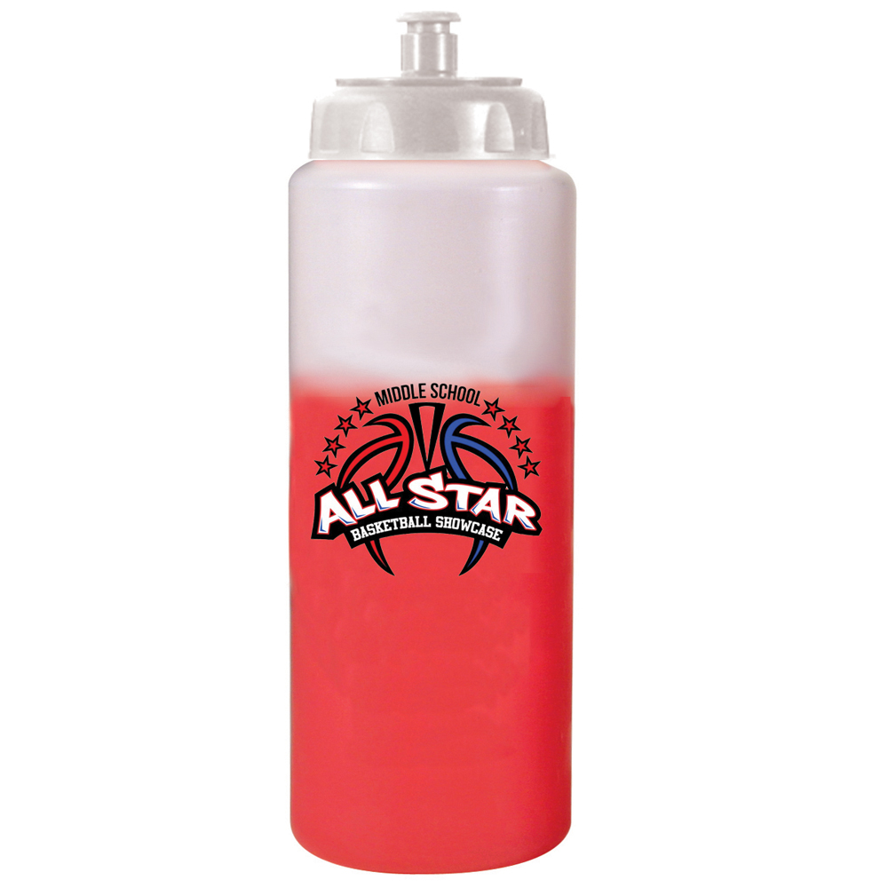 Picture of 32 Oz. Mood Sports Bottle w/Push 'n Pull Cap (Full Color Digital)