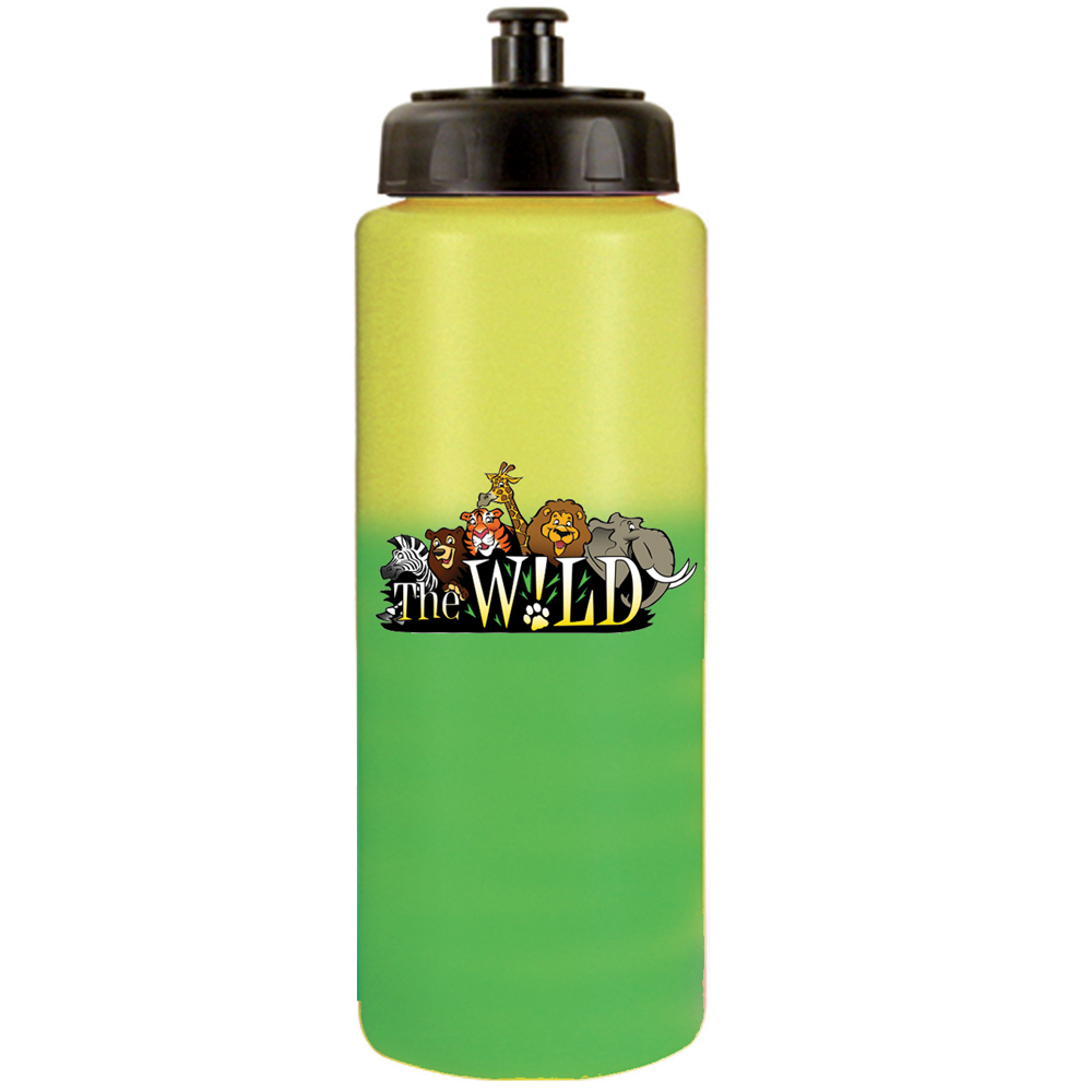 Picture of 32 Oz. Mood Sports Bottle w/Push 'n Pull Cap (Full Color Digital)
