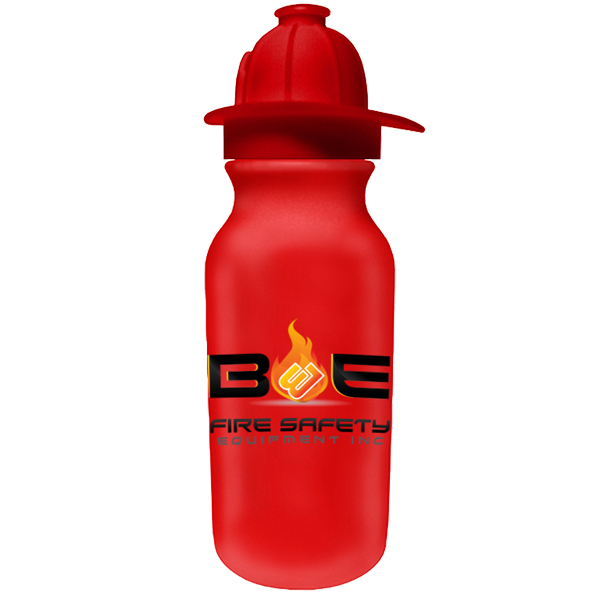 Picture of 20 Oz. Value Cycle Bottle w/Fireman Helmet Push 'n Pull Cap (Full Color Digital)