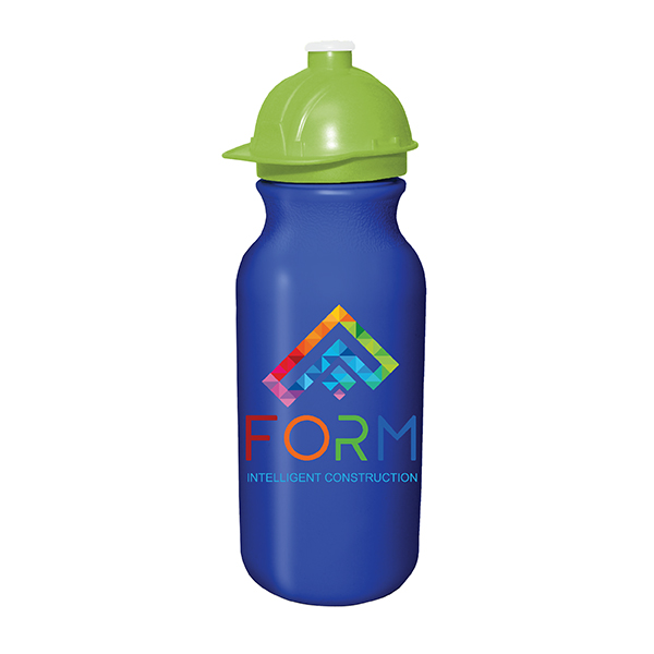 Picture of 20 Oz. Value Cycle Bottle w/Safety Helmet Push 'n Pull Cap (Full Color Digital)