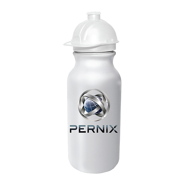Picture of 20 Oz. Value Cycle Bottle w/Safety Helmet Push 'n Pull Cap (Full Color Digital)