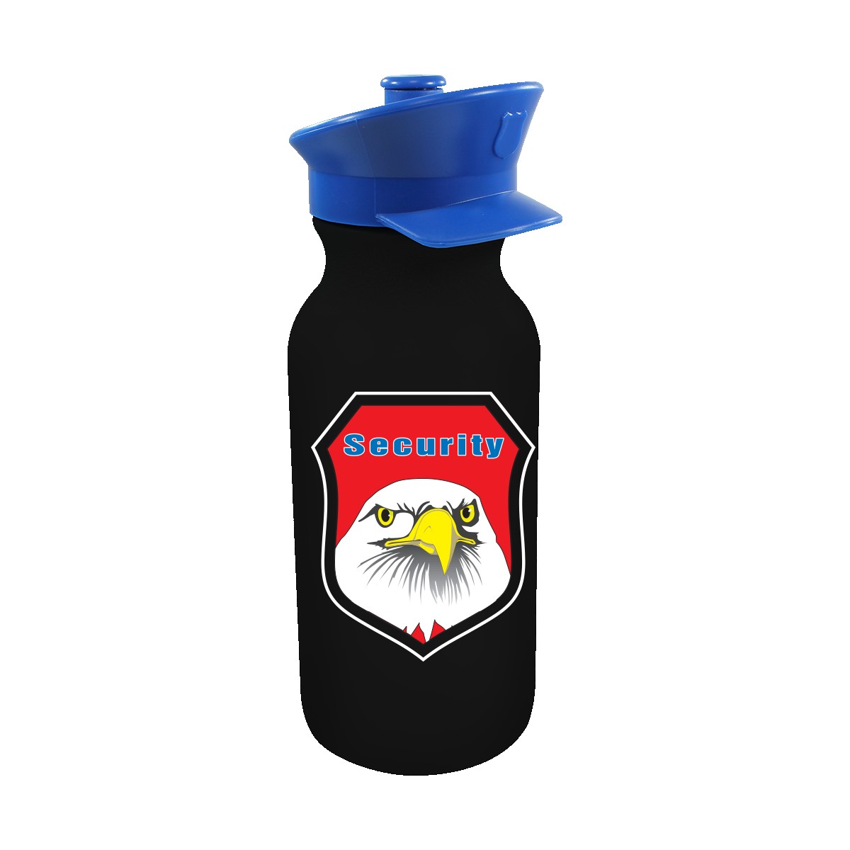 Picture of 20 Oz. Value Cycle Bottle w/Police Hat Push 'n Pull Cap (Full Color Digital)