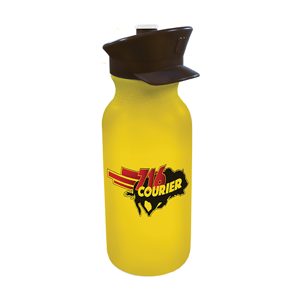 Picture of 20 Oz. Value Cycle Bottle w/Police Hat Push 'n Pull Cap (Full Color Digital)