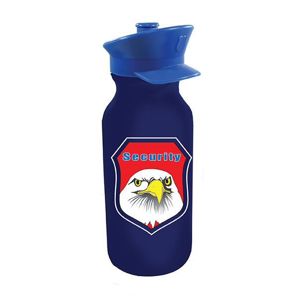 Picture of 20 Oz. Value Cycle Bottle w/Police Hat Push 'n Pull Cap (Full Color Digital)