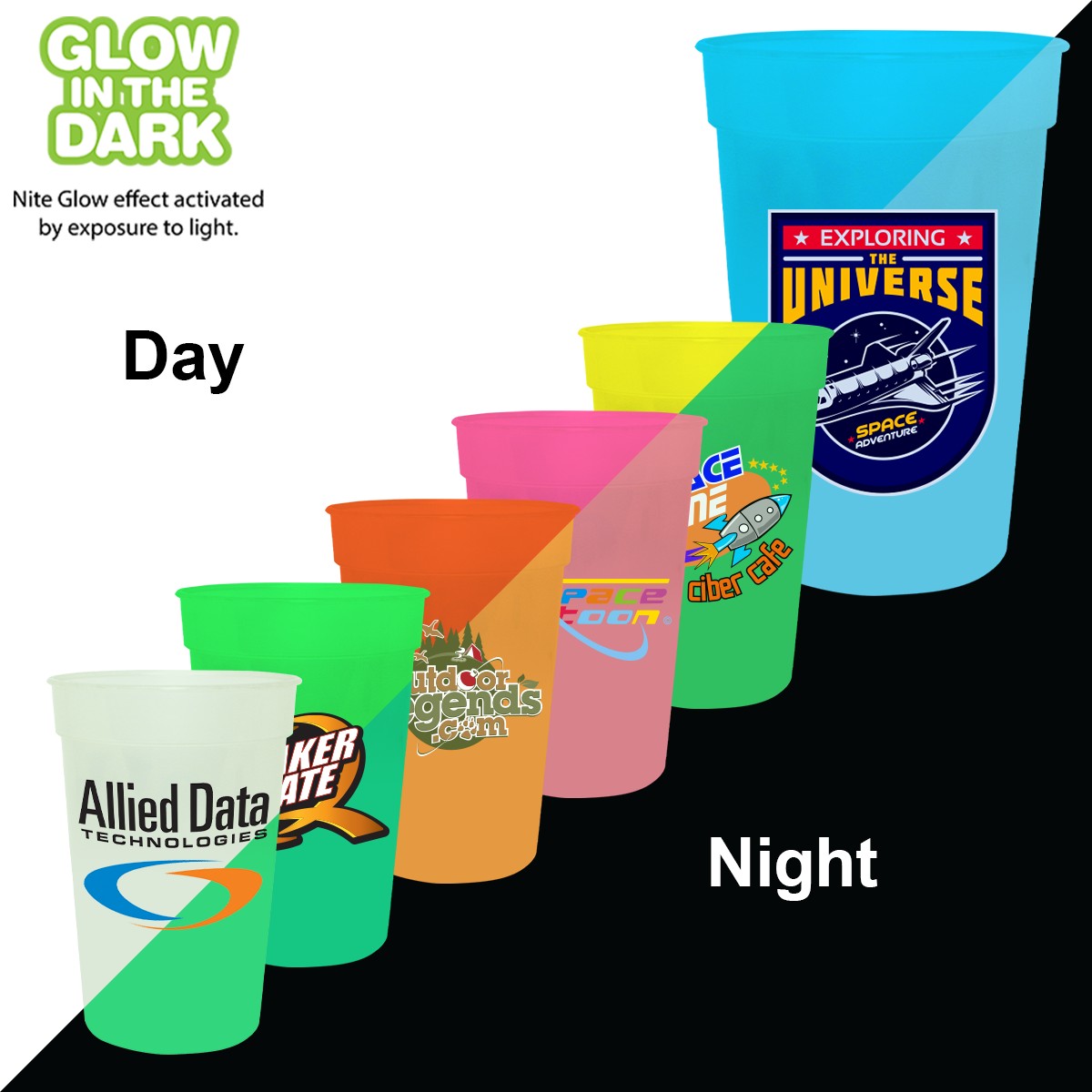 Picture of 17 Oz. Nite Glow Stadium Cup (Full Color Digital)