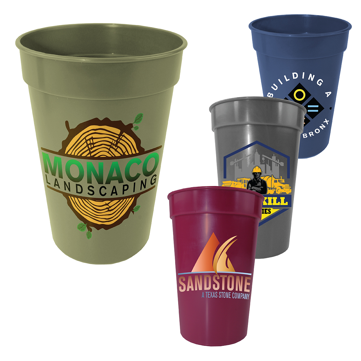 Picture of 17 oz. Earth Tone Stadium Cup, Full Color Digital