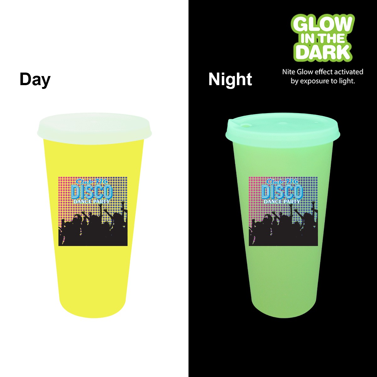 Picture of Nite Glow 26 oz. Tumbler with Lid, Full Color Digital