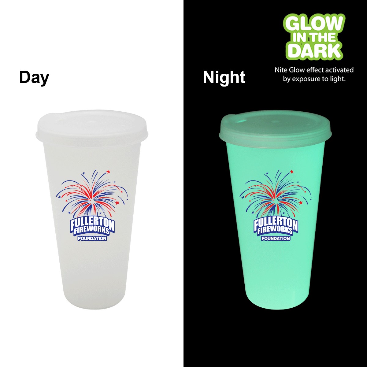 Picture of Nite Glow 26 oz. Tumbler with Lid, Full Color Digital