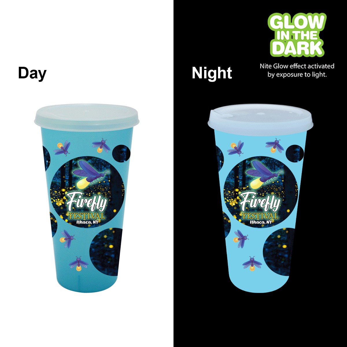Picture of Nite Glow 26 oz. Tumbler with Lid, Full Color Digital