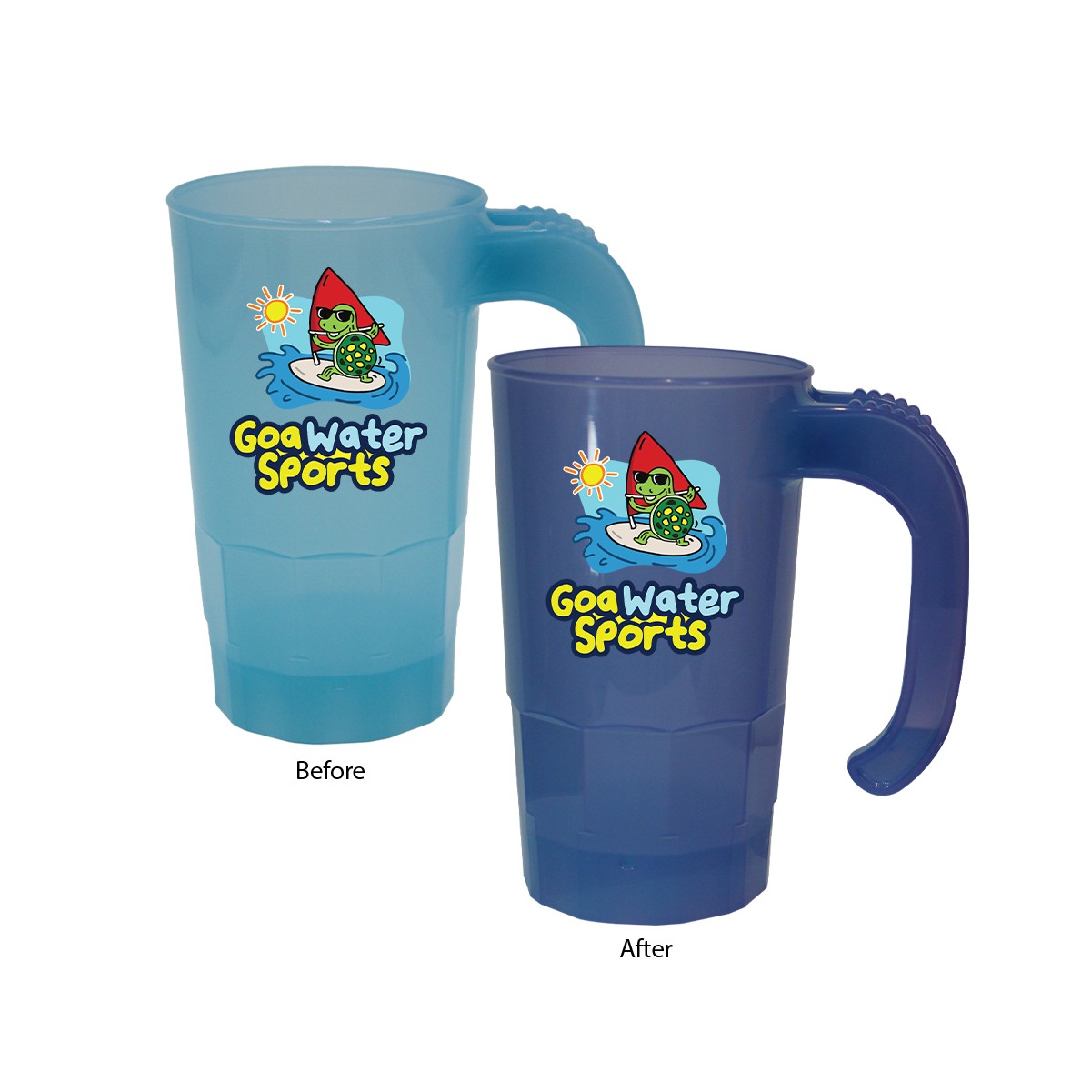 Picture of Sun Fun 20 oz. Stackable Beer Stein, Full Color Digital