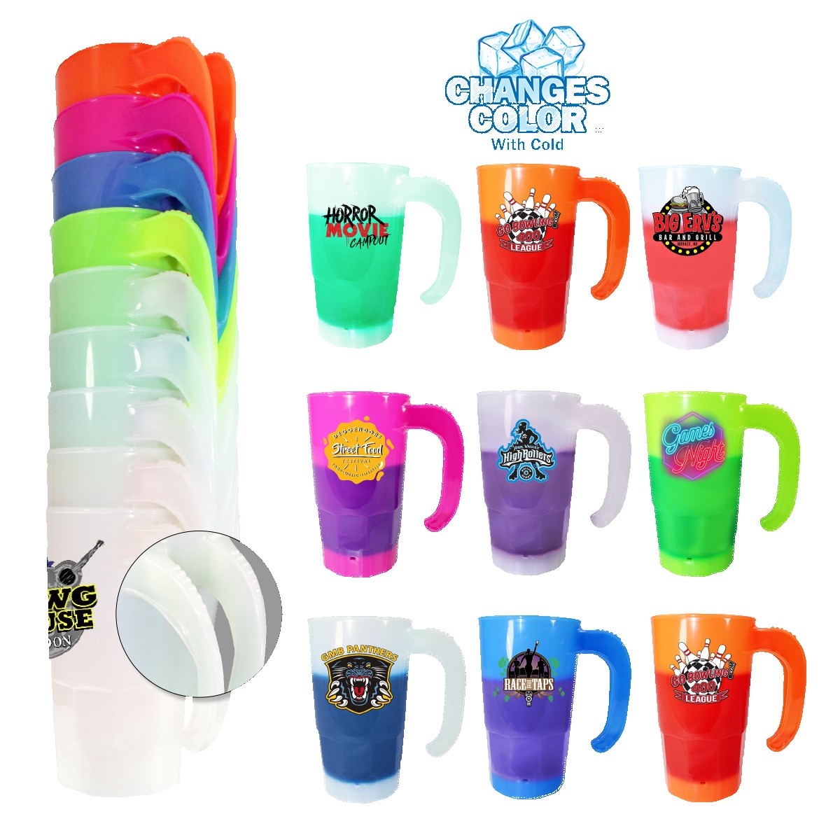 Picture of Mood 20 Oz. Stackable Beer Stein (2 Side & Full Color Digital)