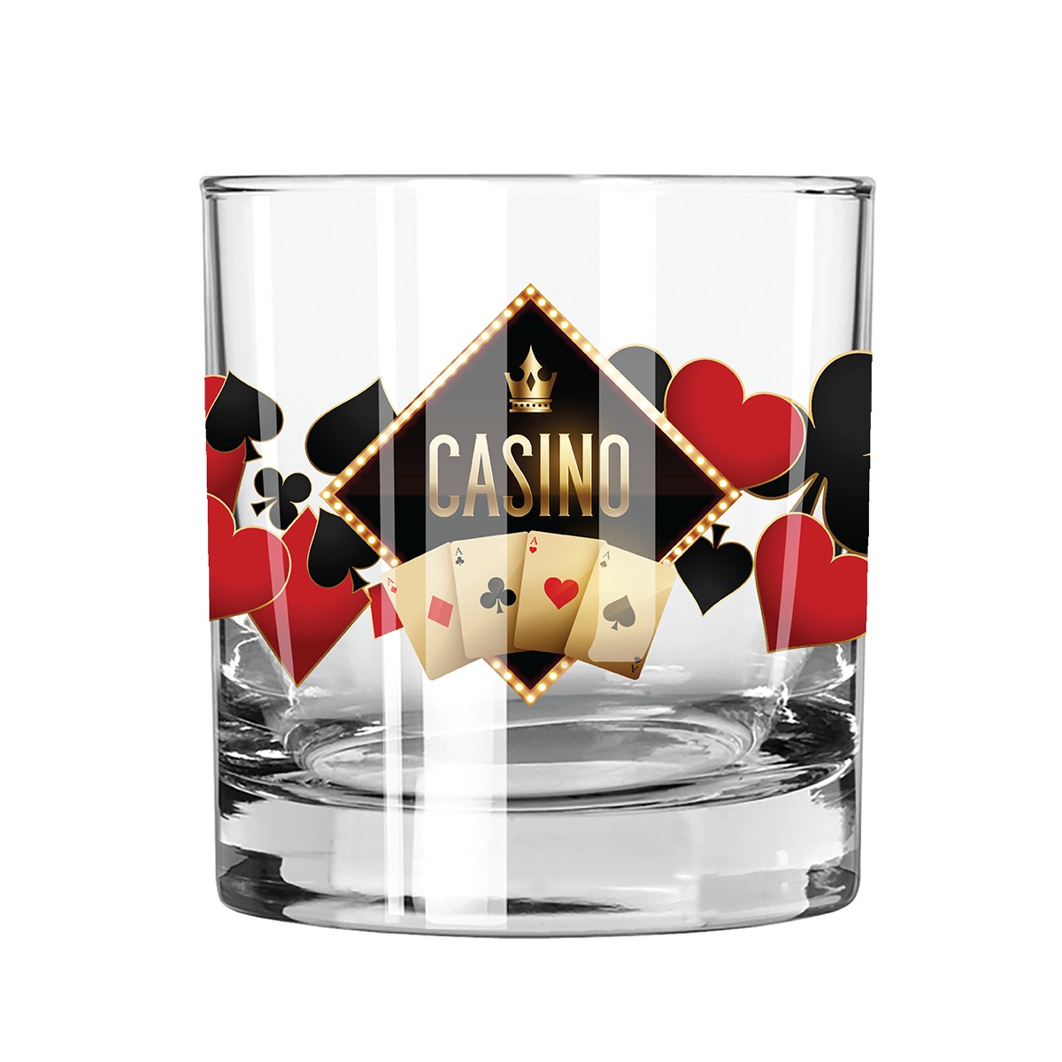 Picture of 11 oz. Rocks Glass - USA, Mirror Printing