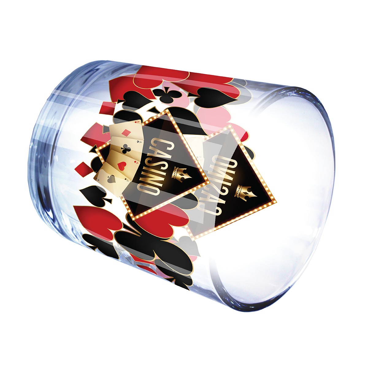 Picture of 11 oz. Rocks Glass - USA, Mirror Printing