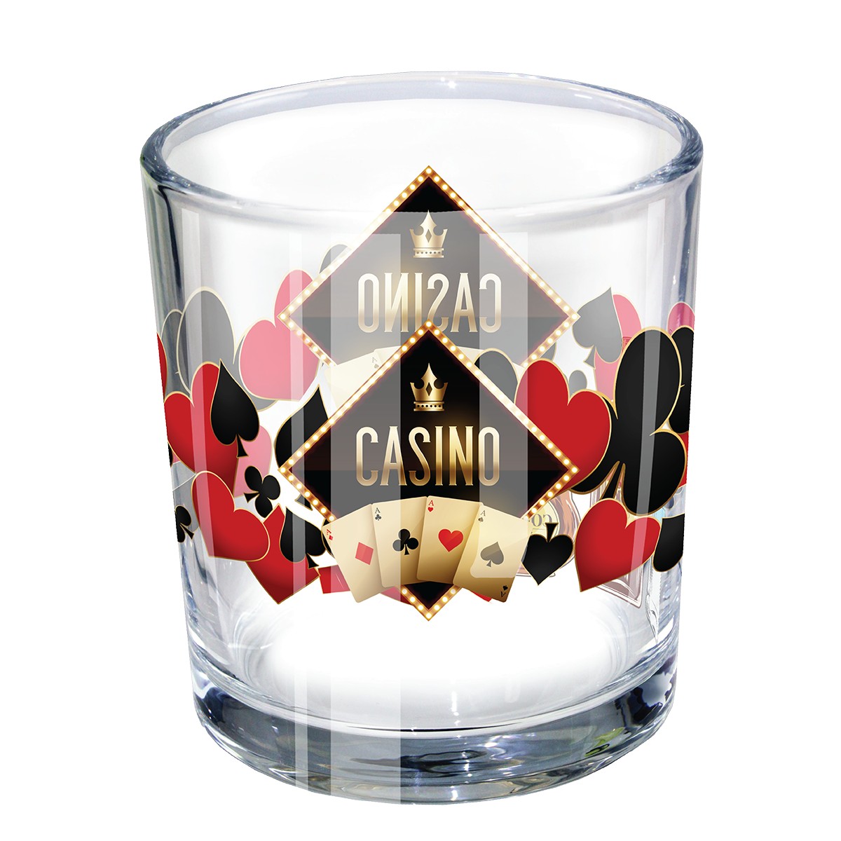 Picture of 11 oz. Rocks Glass - USA, Mirror Printing