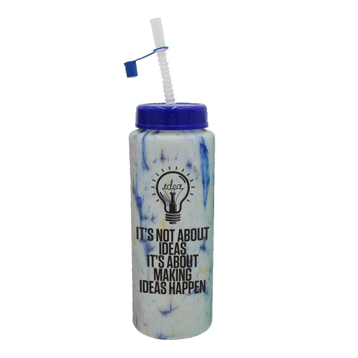 Picture of 32 Oz. Confetti Sports Bottle w/Flexible Straw