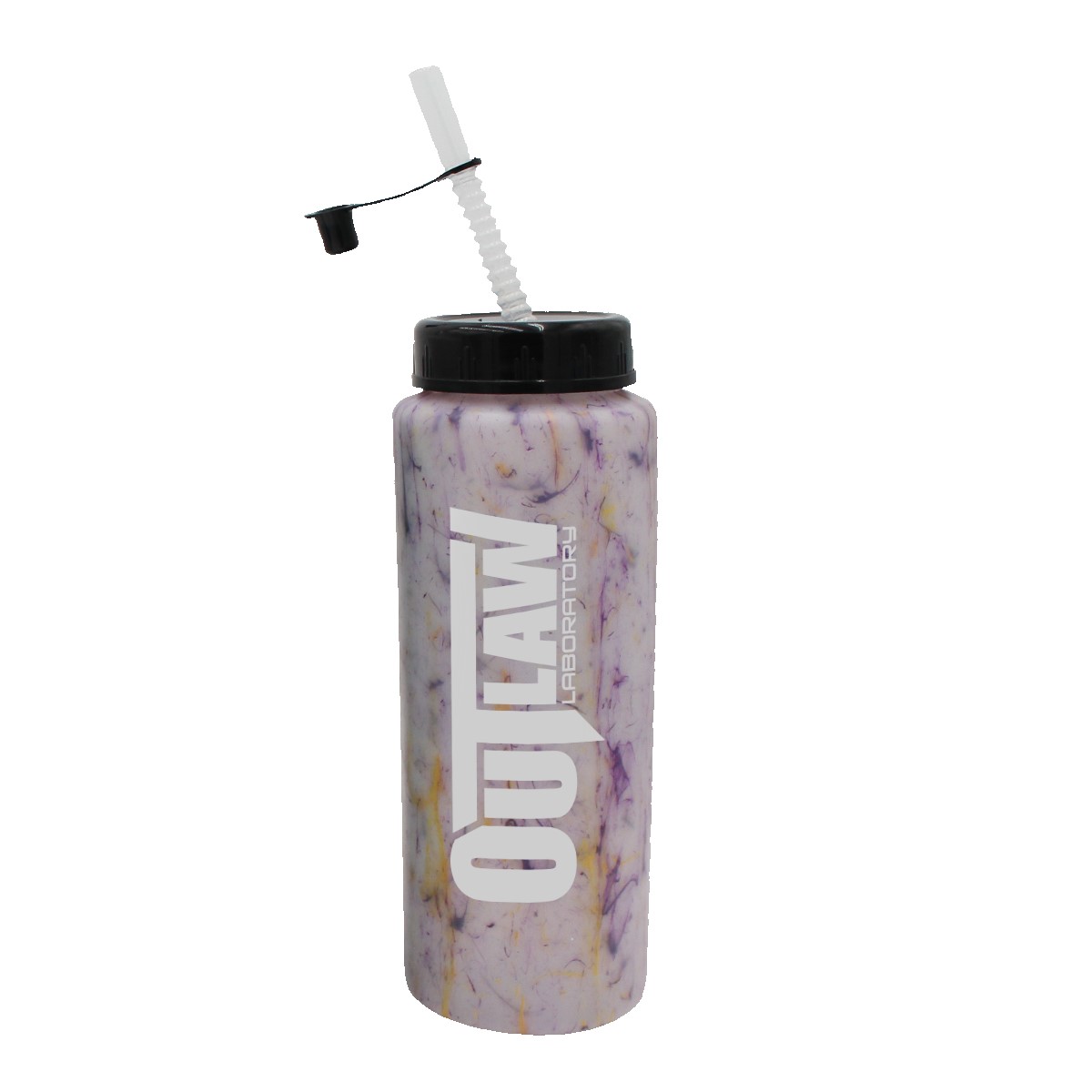 Picture of 32 Oz. Confetti Sports Bottle w/Flexible Straw