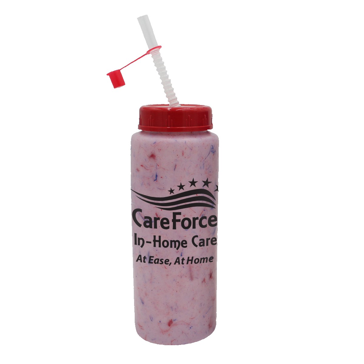 Picture of 32 Oz. Confetti Sports Bottle w/Flexible Straw