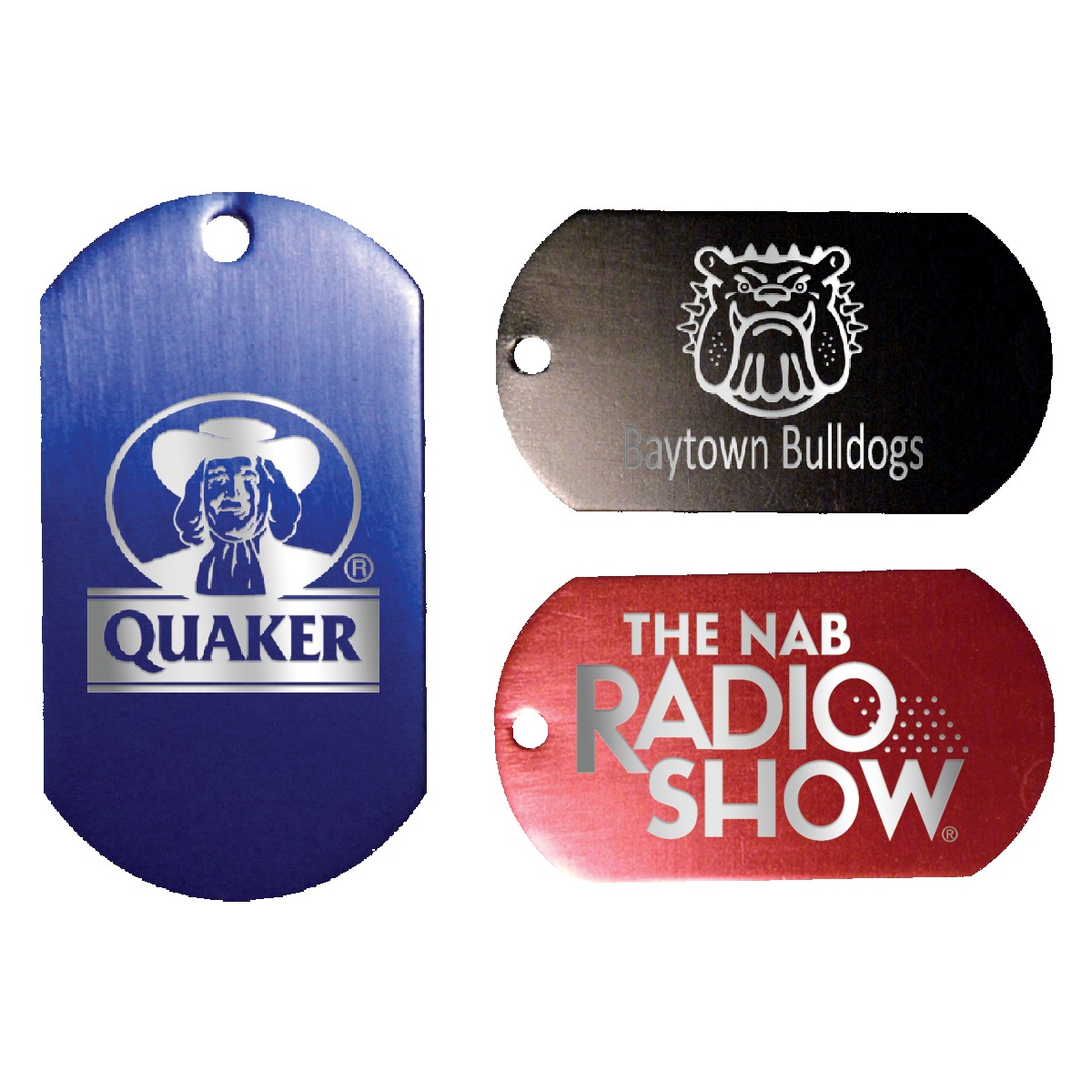 Picture of Metal Dog Tag w/4 1/2" Chain, Laser Engraved