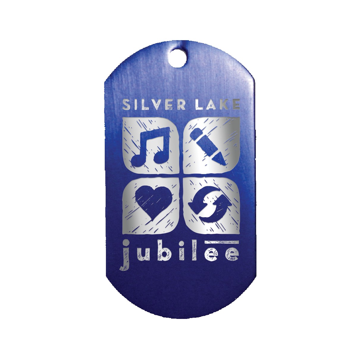 Picture of Metal Dog Tag w/23 1/2" Chain, Laser Engraved