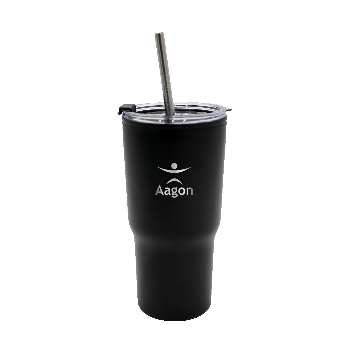 Picture of 20 oz. Ares Recycled Tumbler with Stainless Straw Lid, Standard