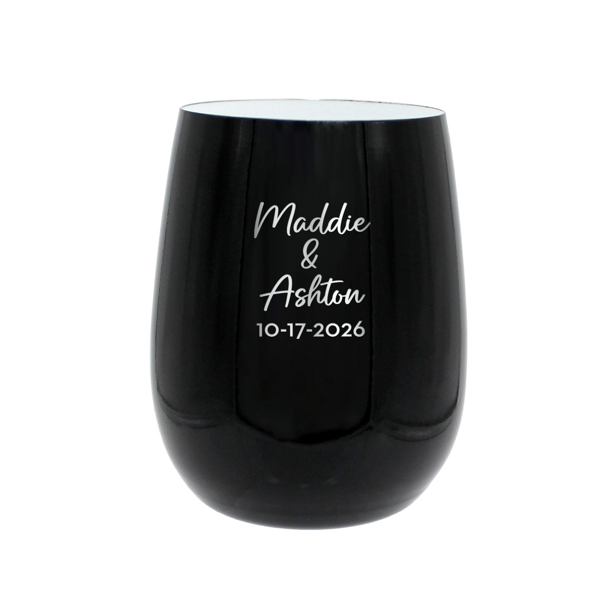 Picture of Pure 12 oz. Recycled Wine Glass, Laser, Standard