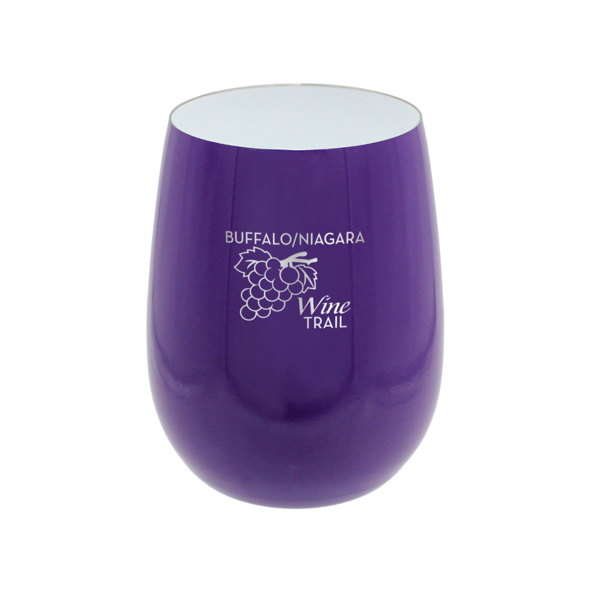 Picture of Pure 12 oz. Recycled Wine Glass, Laser, Standard