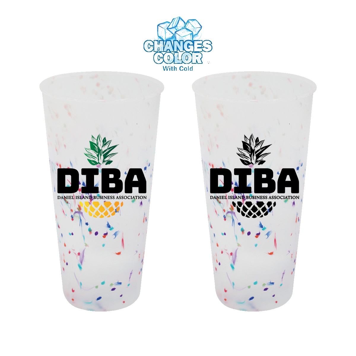 Picture of Mood 26 oz. Rainbow Confetti Tumbler