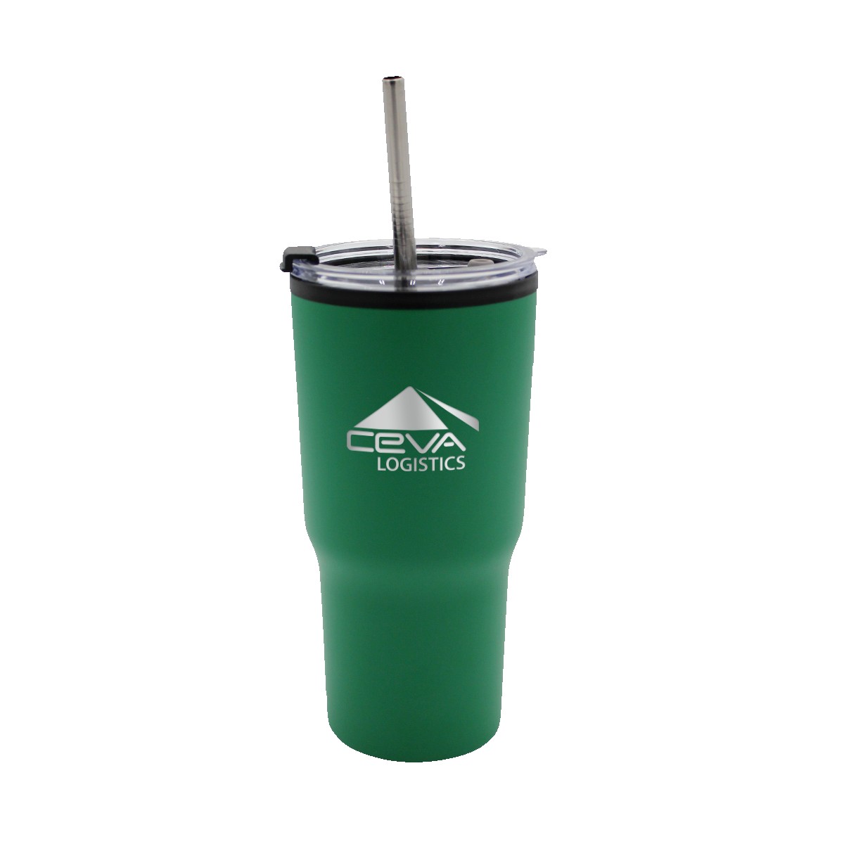 Picture of 20 oz. Ares Recycled Tumbler with Stainless Straw Lid, Premium