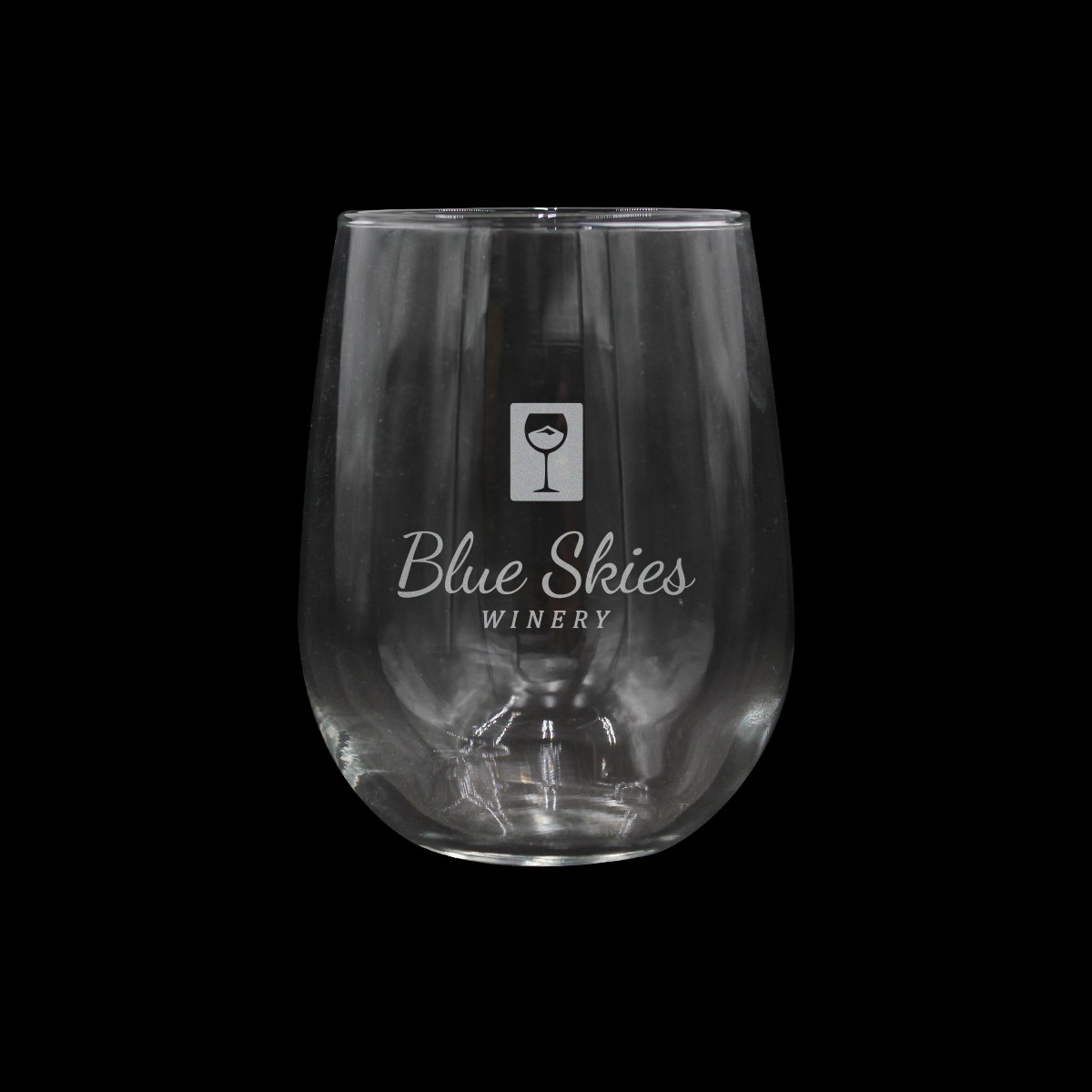Picture of 17 oz. Libbey Stemless Wine Glass, Laser, Premium